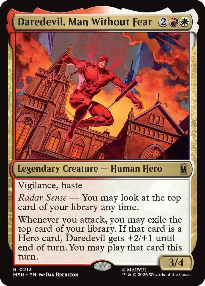 Daredevil, Man Without Fear (Foil) (Marvel Super Heroes)(MSH)(213)(R)