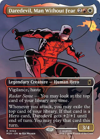 Daredevil, Man Without Fear (Borderless) (0324) (Marvel Super Heroes)(MSH)(324)(R)