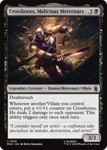 Crossbones, Malicious Mercenary (Foil) (Marvel Super Heroes)(MSH)(91)(U)