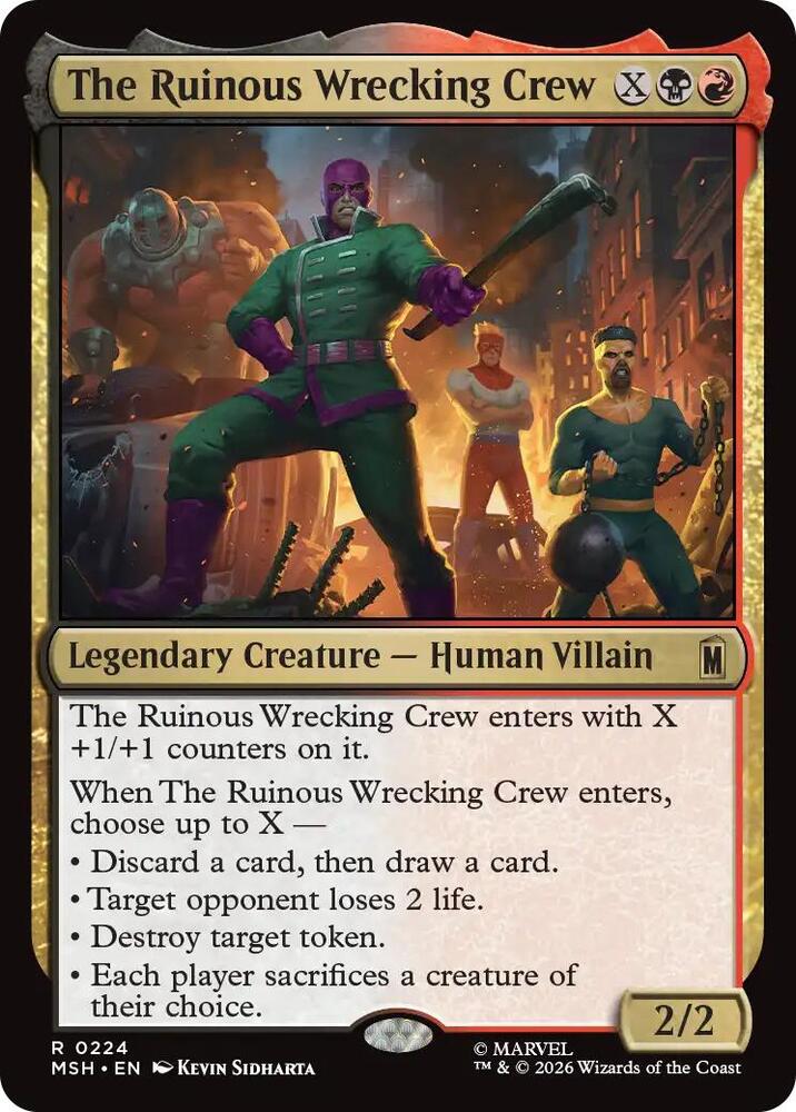 The Ruinous Wrecking Crew (Marvel Super Heroes)(MSH)(224)(R)
