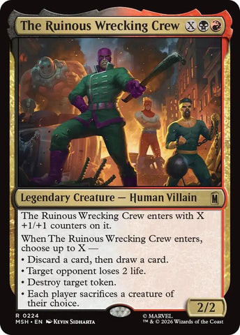 The Ruinous Wrecking Crew (Foil) (Marvel Super Heroes)(MSH)(224)(R)