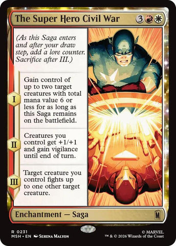 The Super Hero Civil War (Marvel Super Heroes)(MSH)(231)(R)