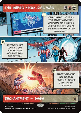 The Super Hero Civil War (Borderless) (Foil) (Marvel Super Heroes)(MSH)(308)(R)