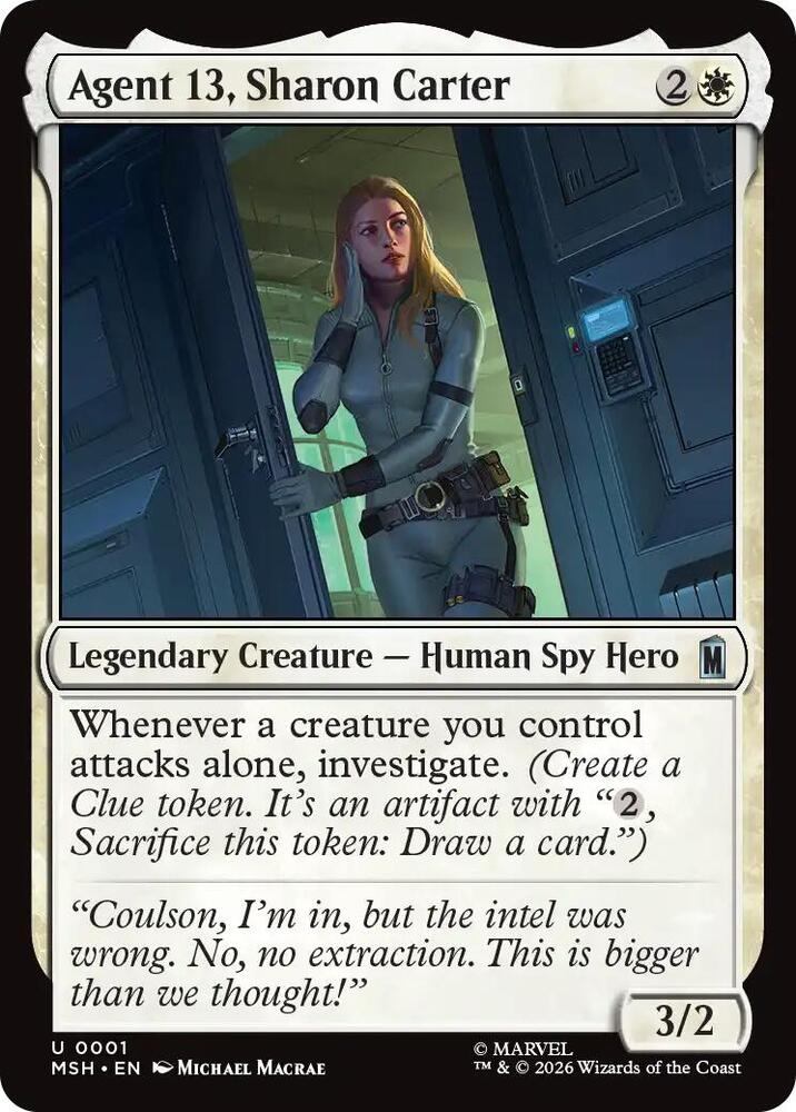 Agent 13, Sharon Carter (Marvel Super Heroes)(MSH)(1)(U)