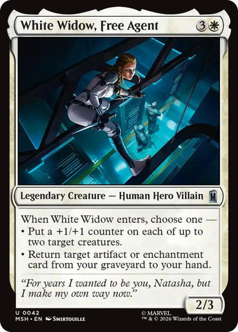 White Widow, Free Agent (Marvel Super Heroes)(MSH)(42)(U)