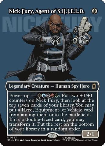 Nick Fury, Agent of S.H.I.E.L.D. (Borderless) (0357) (Marvel Super Heroes)(MSH)(357)(R)