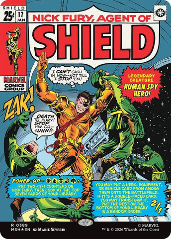 Nick Fury, Agent of SHIELD (Borderless) (0389) (Foil) (Marvel Super Heroes)(MSH)(389)(R)