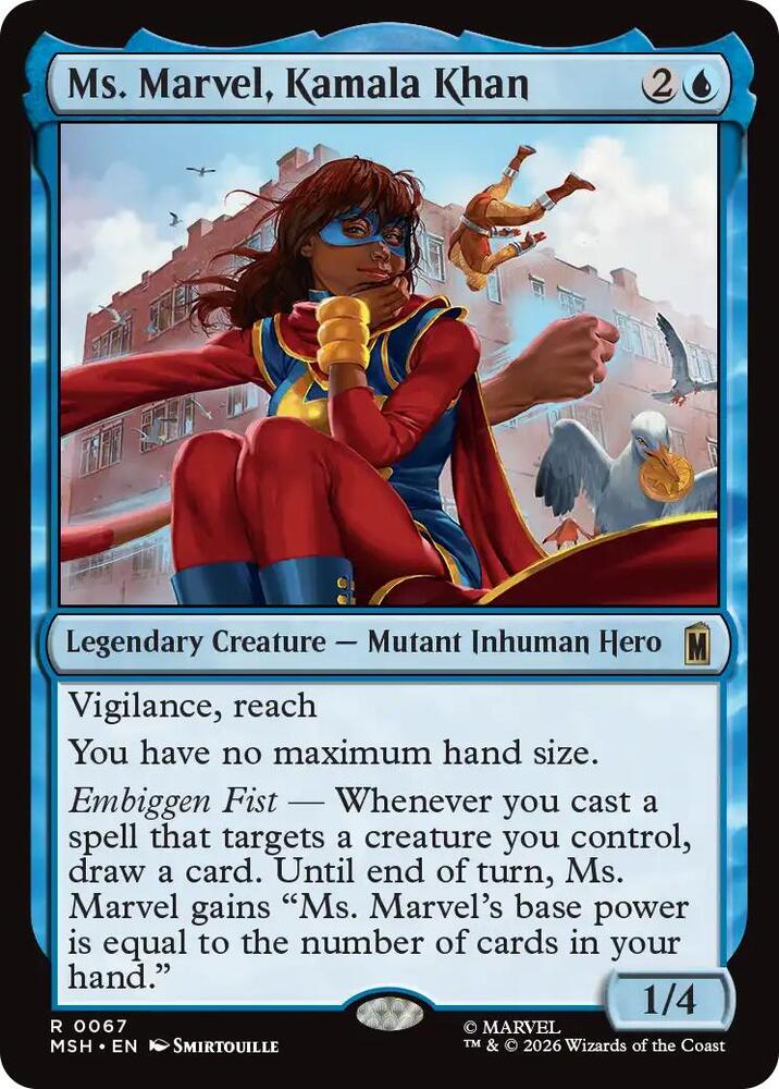 Ms. Marvel, Kamala Khan (Foil) (Marvel Super Heroes)(MSH)(67)(R)
