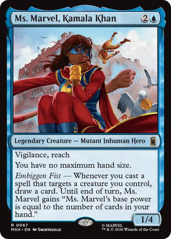 Ms. Marvel, Kamala Khan (Foil) (Marvel Super Heroes)(MSH)(67)(R)