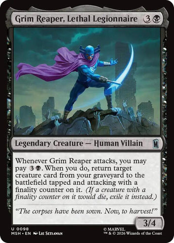 Grim Reaper, Lethal Legionnaire (Foil) (Marvel Super Heroes)(MSH)(98)(U)