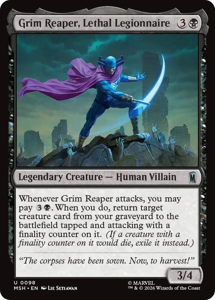 Grim Reaper, Lethal Legionnaire (Marvel Super Heroes)(MSH)(98)(U)
