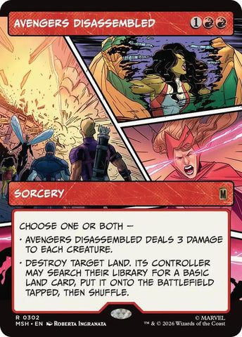 Avengers Disassembled (Borderless) (Foil) (Marvel Super Heroes)(MSH)(302)(R)