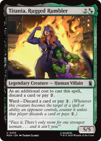 Titania, Rugged Rumbler (Foil) (Marvel Super Heroes)(MSH)(235)(U)