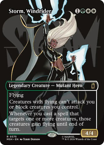 Storm, Windrider (Borderless) (Marvel Super Heroes)(MSH)(375)(R)