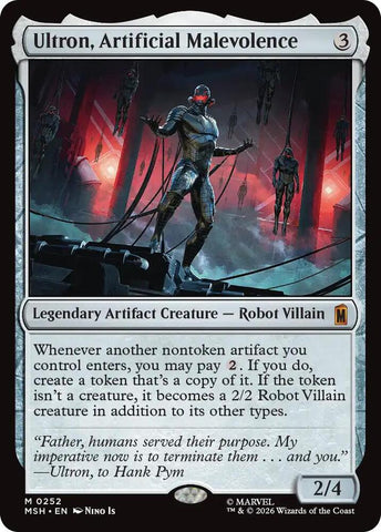 Ultron, Artificial Malevolence (Foil) (Marvel Super Heroes)(MSH)(252)(M)
