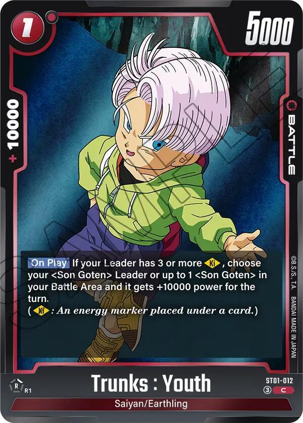 Trunks : Youth [012] [Foil] (ST01-012)(C)
