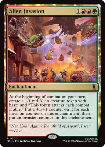 Alien Invasion (Foil) (Marvel Super Heroes)(MSH)(200)(R)