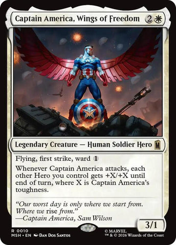Captain America, Wings of Freedom (Foil) (Marvel Super Heroes)(MSH)(10)(R)