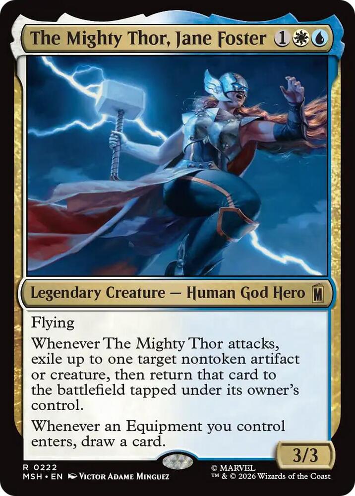 The Mighty Thor, Jane Foster (Foil) (Marvel Super Heroes)(MSH)(222)(R)