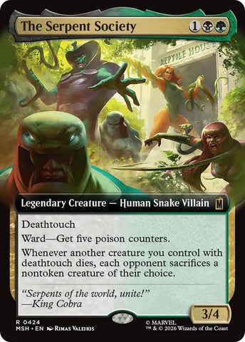The Serpent Society (Extended Art) (Foil) (Marvel Super Heroes)(MSH)(424)(R)