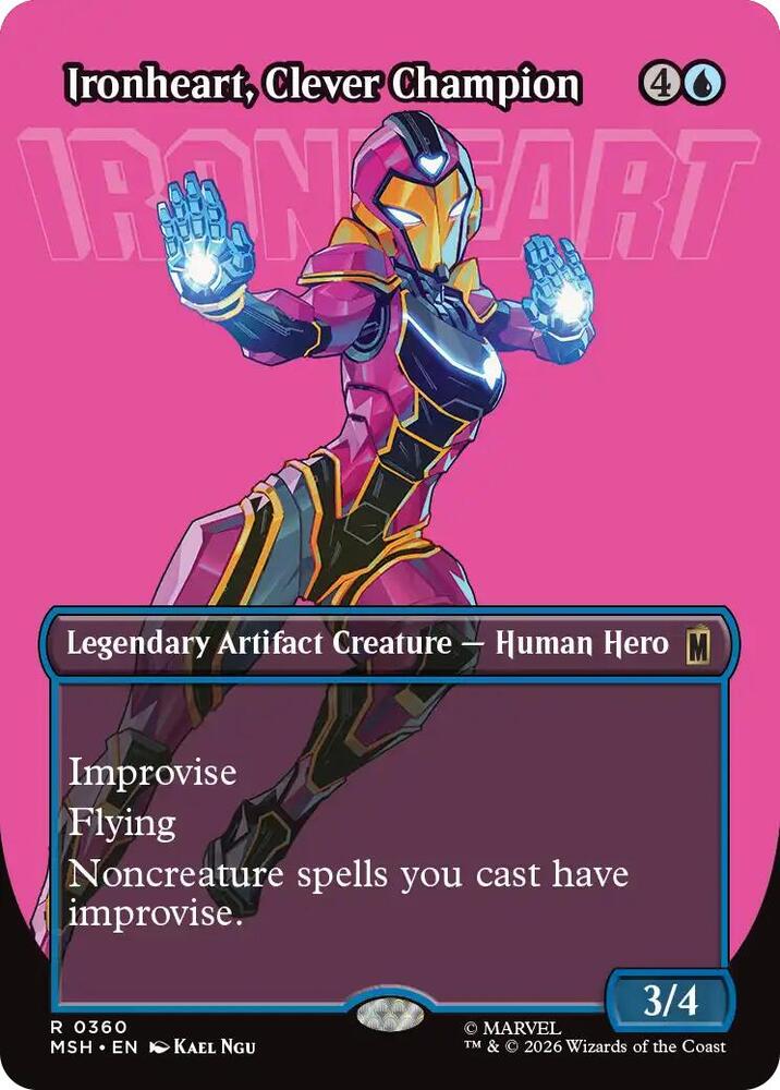Ironheart, Clever Champion (Borderless) (Foil) (Marvel Super Heroes)(MSH)(360)(R)