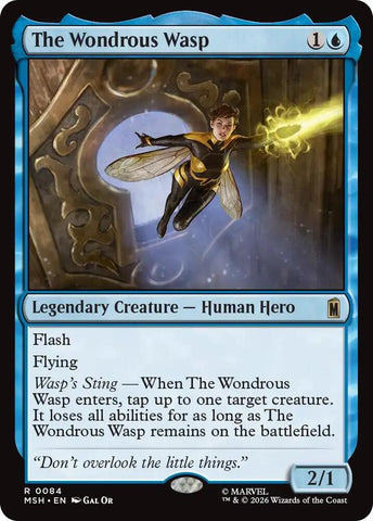The Wondrous Wasp (Foil) (Marvel Super Heroes)(MSH)(84)(R)