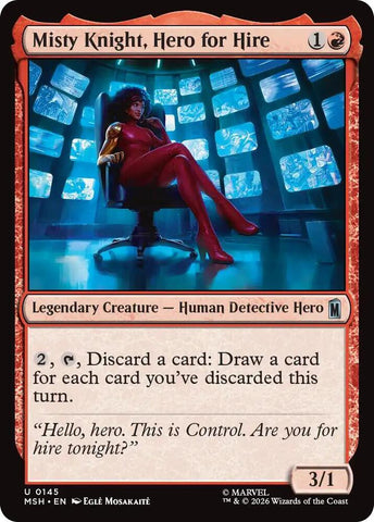Misty Knight, Hero for Hire (Foil) (Marvel Super Heroes)(MSH)(145)(U)