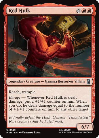 Red Hulk (Foil) (Marvel Super Heroes)(MSH)(149)(U)