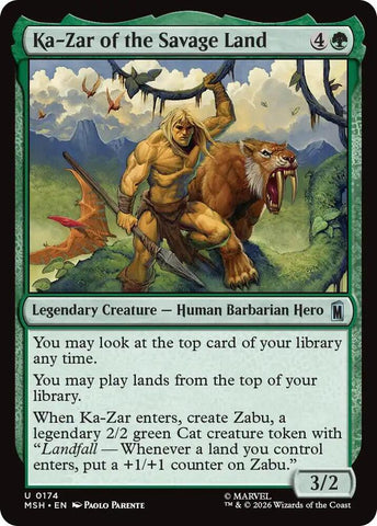 Ka-Zar of the Savage Land (Foil) (Marvel Super Heroes)(MSH)(174)(U)