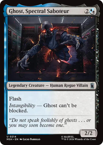 Ghost, Spectral Saboteur (Foil) (Marvel Super Heroes)(MSH)(214)(R)