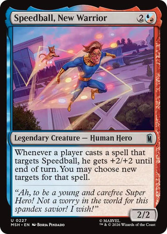 Speedball, New Warrior (Foil) (Marvel Super Heroes)(MSH)(227)(U)