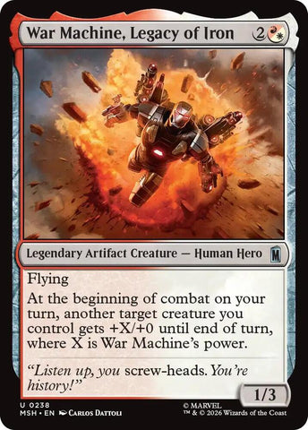 War Machine, Legacy of Iron (Foil) (Marvel Super Heroes)(MSH)(238)(U)