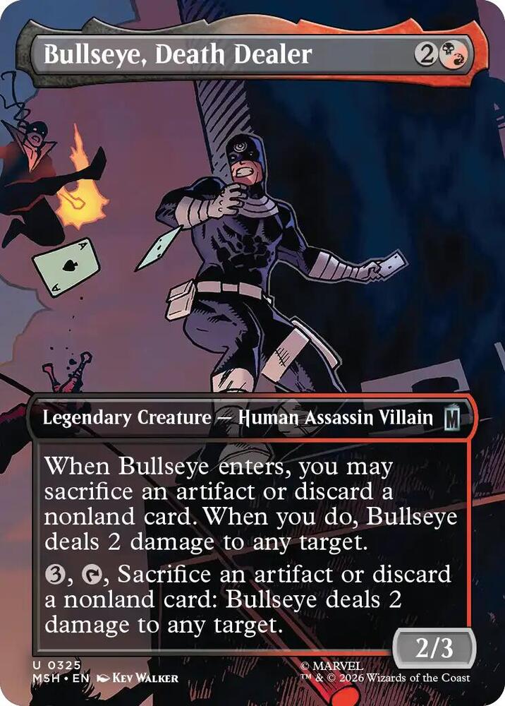 Bullseye, Death Dealer (Borderless) (Marvel Super Heroes)(MSH)(325)(U)