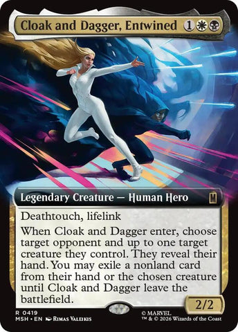 Cloak and Dagger, Entwined (Extended Art) (Foil) (Marvel Super Heroes)(MSH)(419)(R)