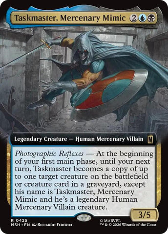 Taskmaster, Mercenary Mimic (Extended Art) (Foil) (Marvel Super Heroes)(MSH)(425)(R)