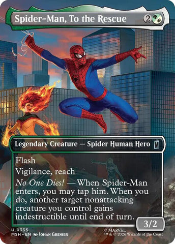 Spider-Man, To the Rescue (Borderless) (Marvel Super Heroes)(MSH)(335)(U)