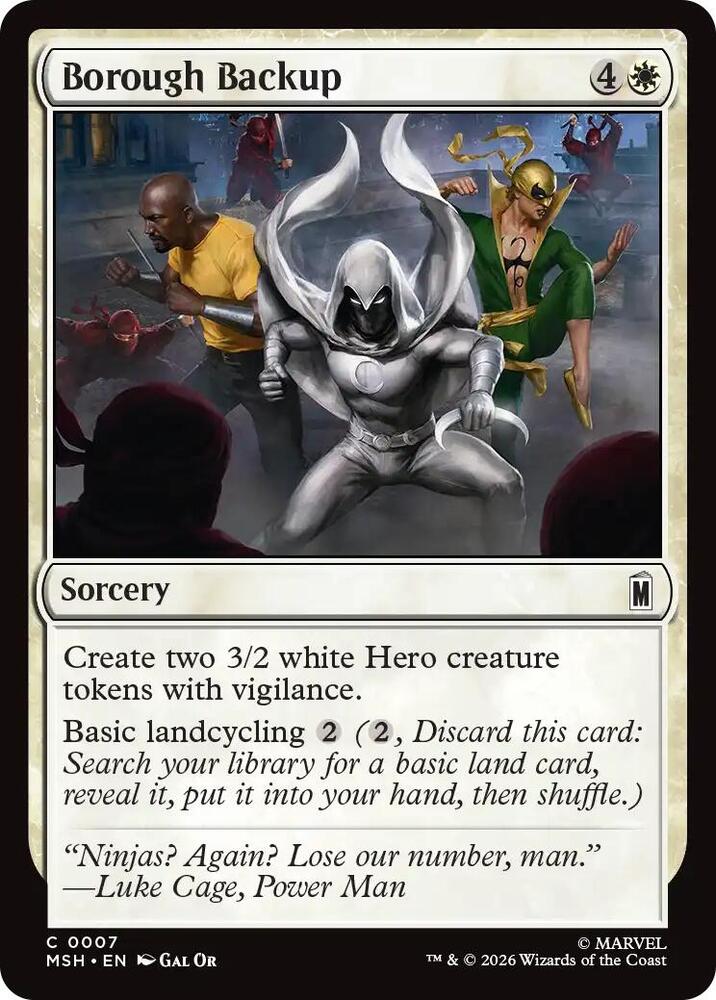 Borough Backup (Foil) (Marvel Super Heroes)(MSH)(7)(C)