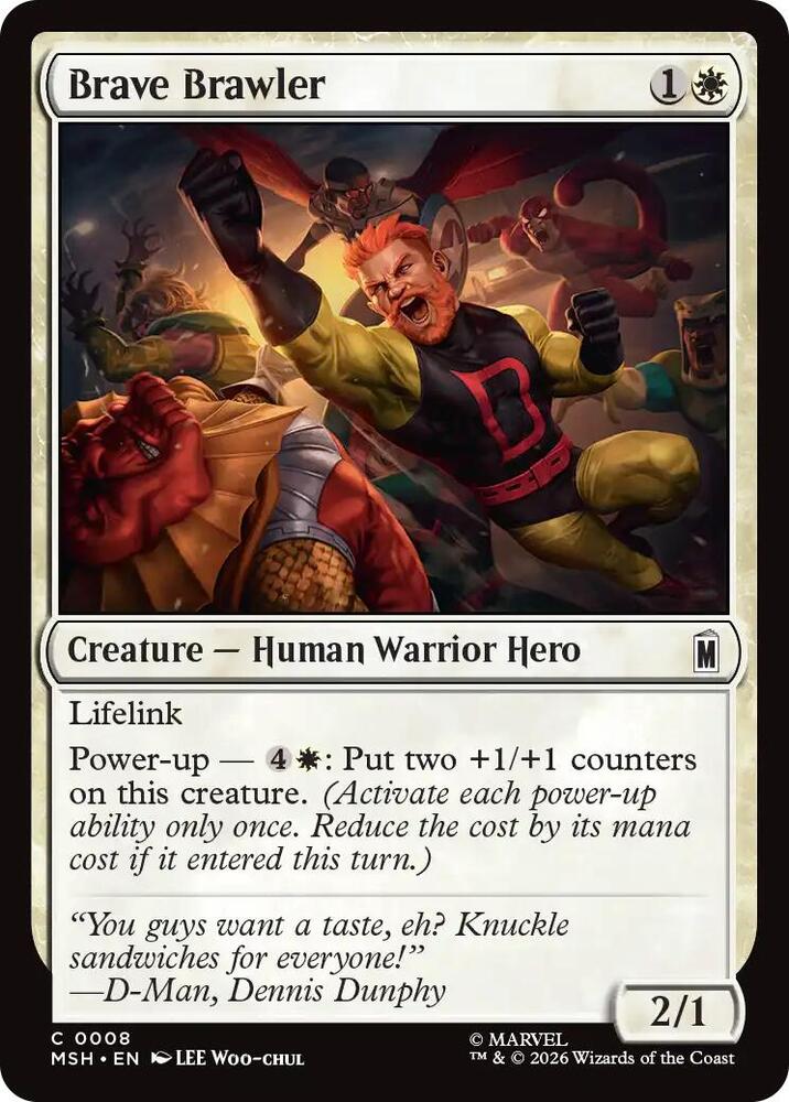 Brave Brawler (Foil) (Marvel Super Heroes)(MSH)(8)(C)