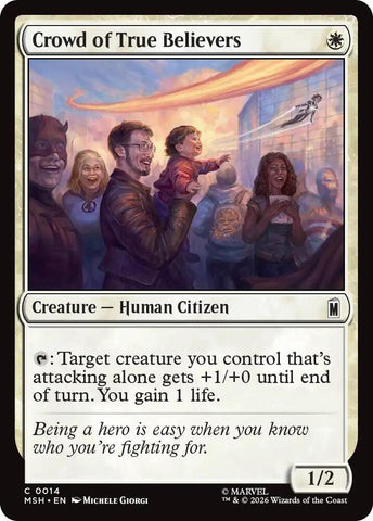 Crowd of True Believers (Foil) (Marvel Super Heroes)(MSH)(14)(C)