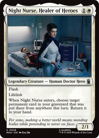 Night Nurse, Healer of Heroes (Marvel Super Heroes)(MSH)(26)(U)
