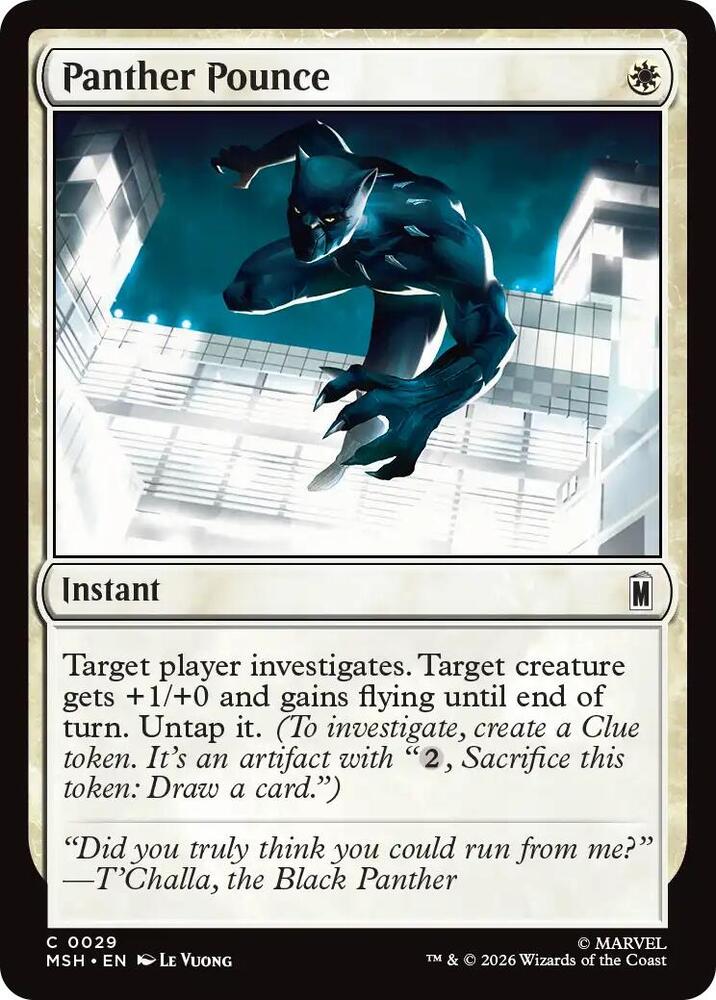 Panther Pounce (Foil) (Marvel Super Heroes)(MSH)(29)(C)