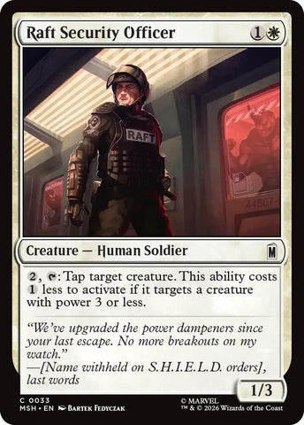 Raft Security Officer (Marvel Super Heroes)(MSH)(33)(C)