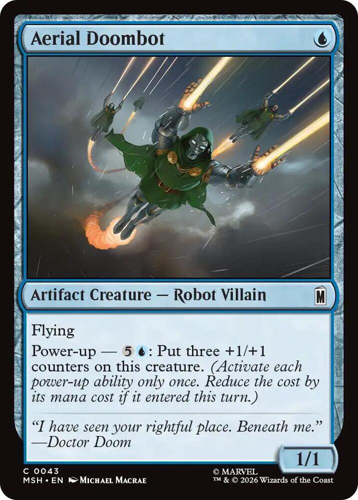 Aerial Doombot (Foil) (Marvel Super Heroes)(MSH)(43)(C)