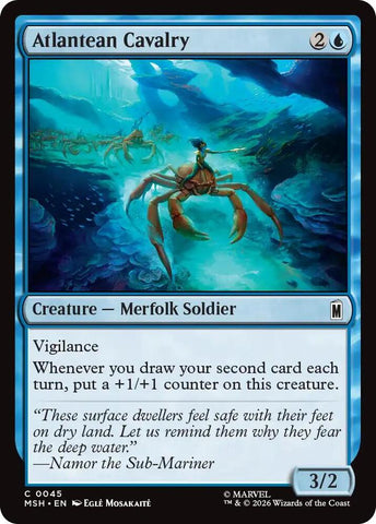 Atlantean Cavalry (Foil) (Marvel Super Heroes)(MSH)(45)(C)