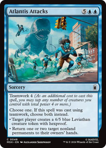 Atlantis Attacks (Foil) (Marvel Super Heroes)(MSH)(46)(C)