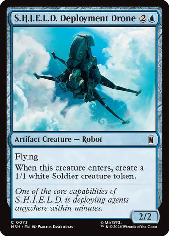 S.H.I.E.L.D. Deployment Drone (Foil) (Marvel Super Heroes)(MSH)(73)(C)