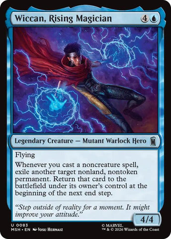Wiccan, Rising Magician (Foil) (Marvel Super Heroes)(MSH)(83)(U)