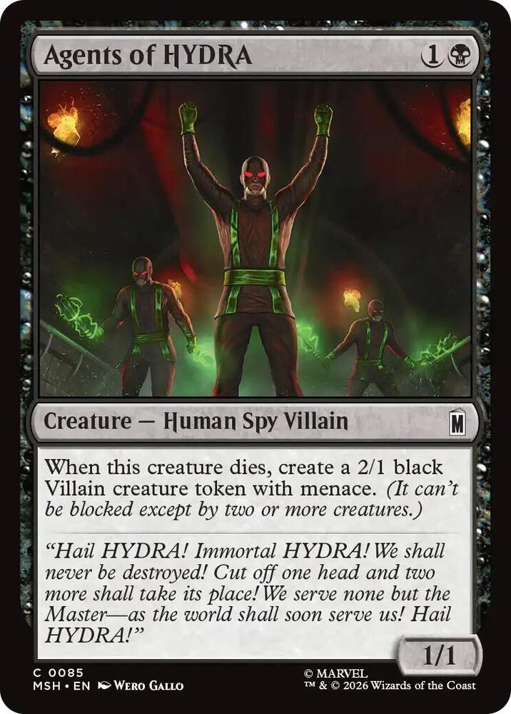 Agents of HYDRA (Marvel Super Heroes)(MSH)(85)(C)