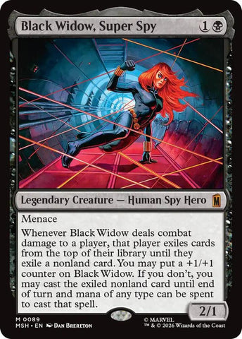 Black Widow, Super Spy (Foil) (Marvel Super Heroes)(MSH)(89)(M)