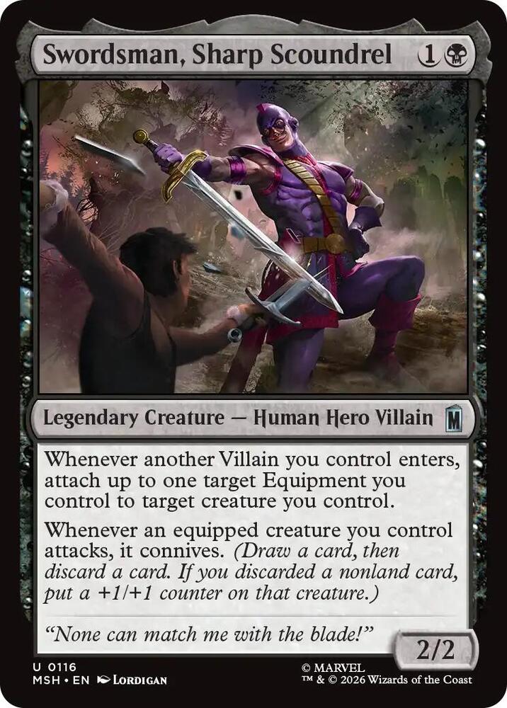 Swordsman, Sharp Scoundrel (Marvel Super Heroes)(MSH)(116)(U)